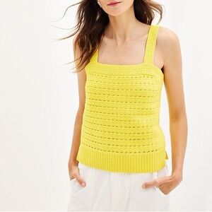 Sonoma Yellow Knit Tank Top